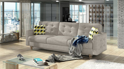 Sleeper Sofa Asgard 8 | size: Width: 235cm, Height: 86cm, Depth: 95cm | color: Beige | image: 0 | variant: 1012781