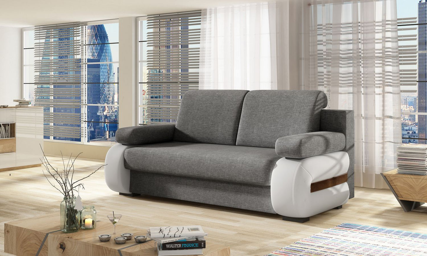 Sleeper Sofa Bargoed 2 | size: Width: 56cm, Height: 84cm, Depth: 202cm | color: Sawana/Soft | image: 1 | variant: 1017892