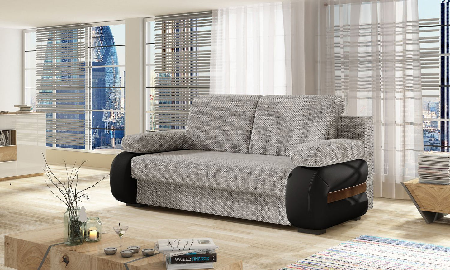 Sleeper Sofa Bargoed 6 | size: Width: 56cm, Height: 84cm, Depth: 202cm | color: Berlin/Soft | image: 1 | variant: 1017896
