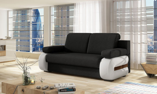 Sleeper Sofa Bargoed 9 | size: Width: 56cm, Height: 84cm, Depth: 202cm | color: Sawana/Soft | image: 1 | variant: 1017899