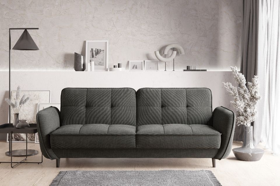 Sleeper Sofa Bellis 1 | size: Width: 220cm, Height: 83cm, Depth: 90cm | color: Gray | image: 0 | variant: 1012684