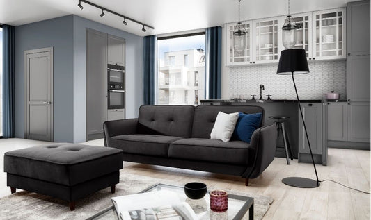 Sleeper Sofa Bellis 10 | size: Width: 220cm, Height: 83cm, Depth: 90cm | color: Gray | image: 0 | variant: 1012693