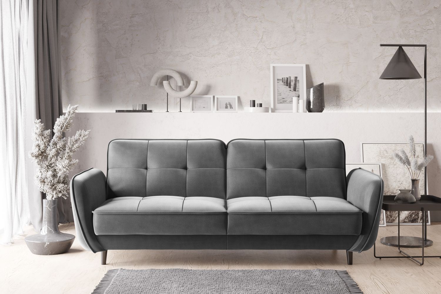 Sleeper Sofa Bellis 14 | size: Width: 90cm, Height: 83cm, Depth: 220cm | color: Nube | image: 1 | variant: 1017190