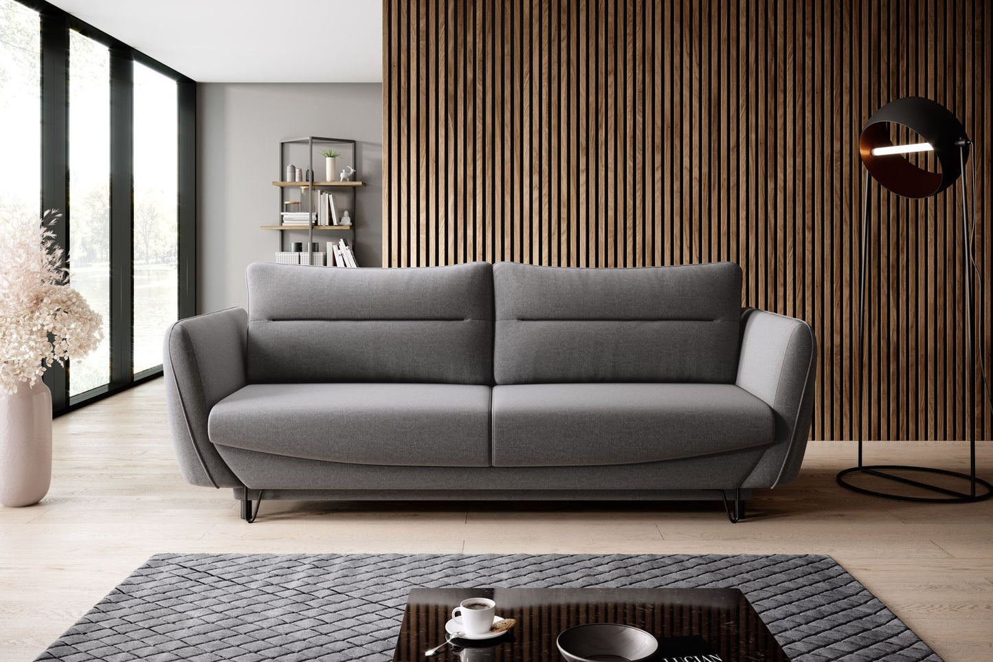 Sleeper Sofa Charlotte 11 | size: Width: 95cm, Height: 90cm, Depth: 236cm | color: Gojo | image: 1 | variant: 1018076