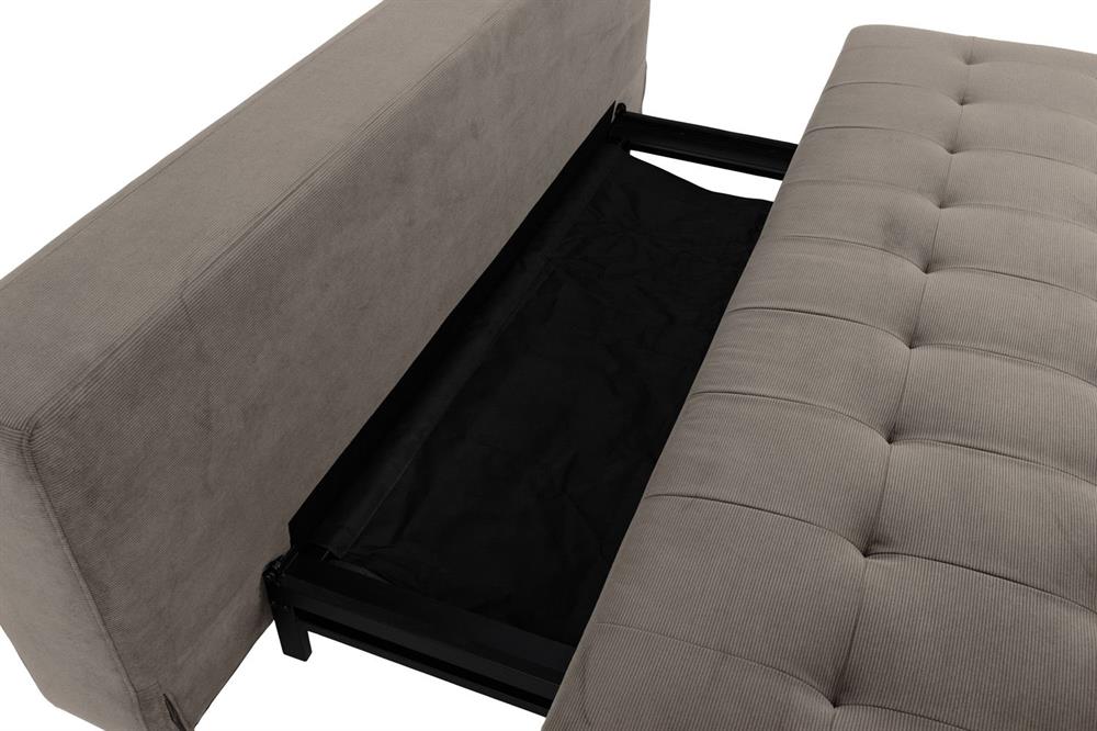 Sleeper Sofa East Brussels | size: Width: 200cm, Height: 83cm, Depth: 105cm | color: Beige | image: 4 | variant: 1006054