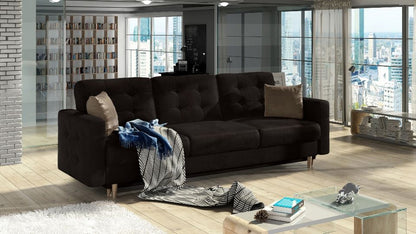 Sleeper Sofa East Sondrio 10 | size: Width: 235cm, Height: 86cm, Depth: 95cm | color: Brown | image: 0 | variant: 1013967