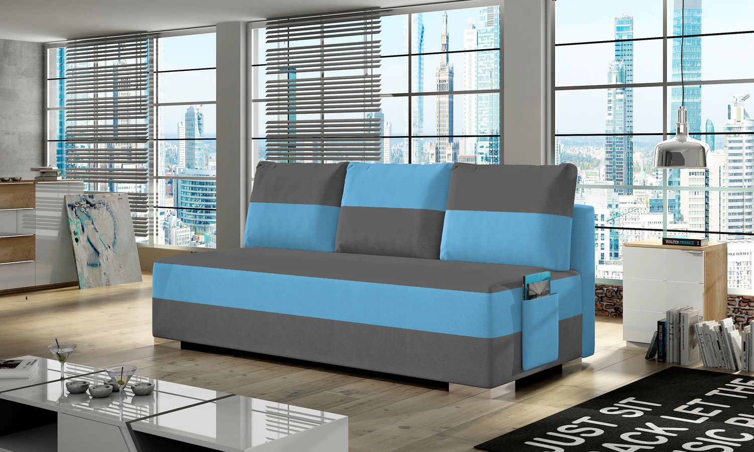 Sleeper Sofa East Xiamen 3 | size: Width: 50cm, Height: 83cm, Depth: 200cm | color: Alova | image: 1 | variant: 1017768
