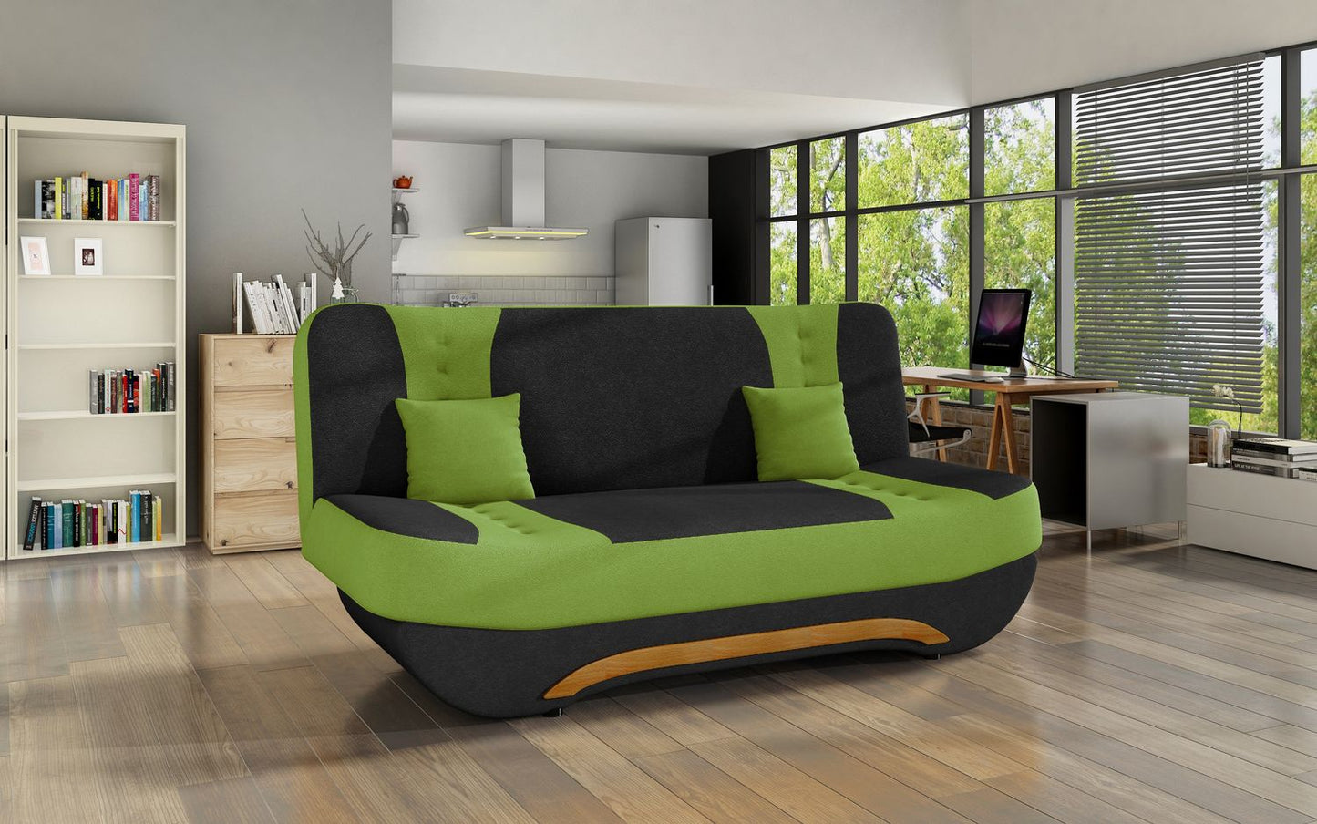 Sleeper Sofa Ewa 2 | size: Width: 58cm, Height: 88cm, Depth: 189cm | color: Alova | image: 1 | variant: 1017274