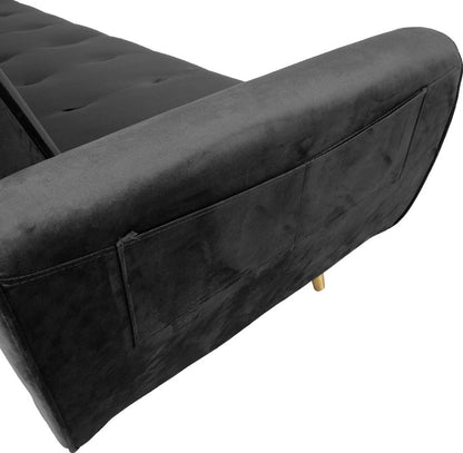 Sleeper Sofa Falun 1 | size: Width: 83cm, Height: 82cm, Depth: 214cm | color: Gray | image: 4 | variant: 1012843