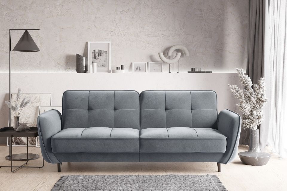Sleeper Sofa Hinckley 7 | size: Width: 220cm, Height: 83cm, Depth: 90cm | color: Gray | image: 0 | variant: 1013874