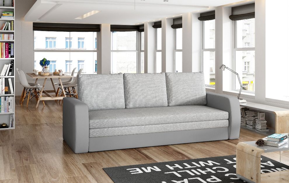 Sleeper Sofa Inversa | size: Width: 220cm, Height: 89cm, Depth: 83cm | color: Gray | image: 0 | variant: 1001299