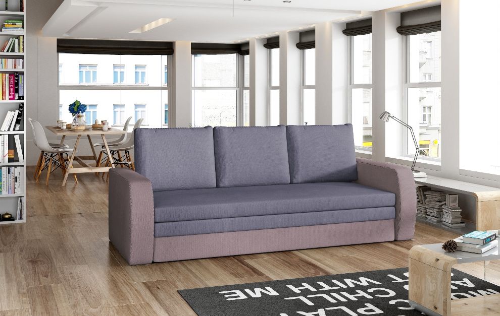 Sleeper Sofa Inversa | size: Width: 220cm, Height: 89cm, Depth: 83cm | color: Purple/Blue | image: 0 | variant: 1001303