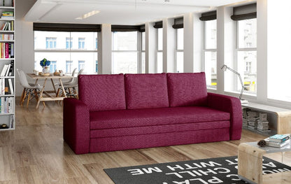 Sleeper Sofa Inversa | size: Width: 220cm, Height: 89cm, Depth: 83cm | color: Purple | image: 0 | variant: 1001309