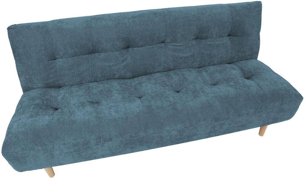 Sleeper Sofa Kiruna 1 | size: Width: 186cm, Height: 87cm, Depth: 101cm | color: Blue | image: 4 | variant: 1017593