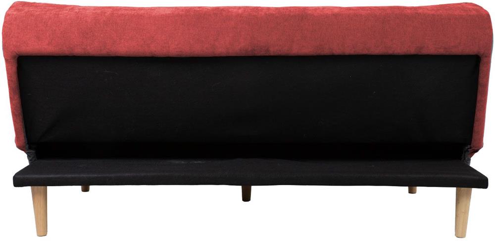 Sleeper Sofa Kiruna | size: Width: 186cm, Height: 87cm, Depth: 101cm | color: Red | image: 5 | variant: 1017592