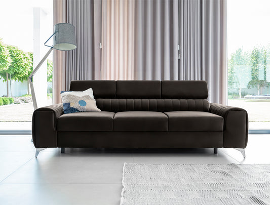 Sleeper Sofa Laurence 5 | size: Width: 97cm, Height: 105cm, Depth: 261cm | color: Nube | image: 1 | variant: 1017326