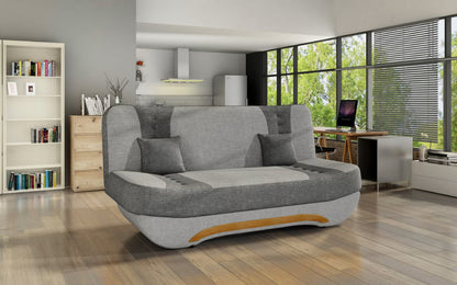 Sleeper Sofa Lerwick 4 | size: Width: 194cm, Height: 95cm, Depth: 92cm | color: Gray | image: 0 | variant: 1013861