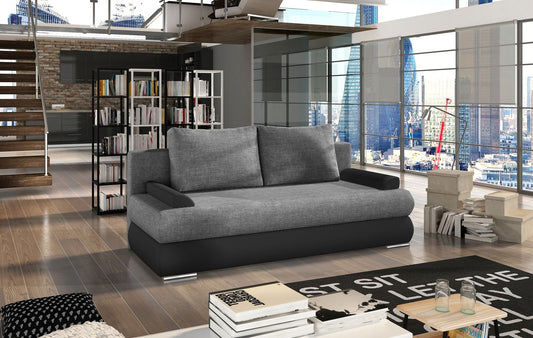 Sleeper Sofa Milo | size: Width: 60cm, Height: 90cm, Depth: 213cm | color: Sawana/Soft | image: 1 | variant: 1017364