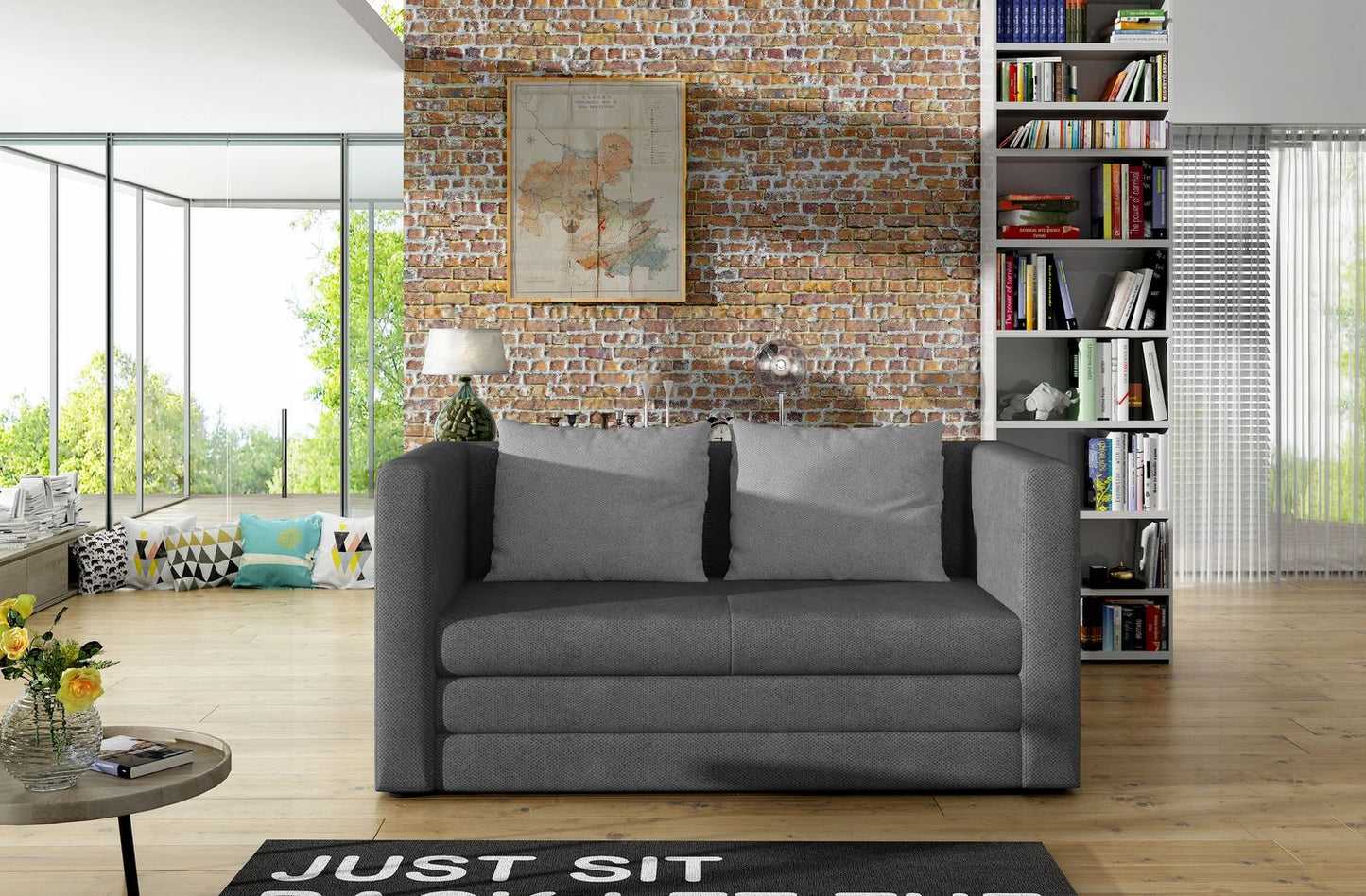 Sleeper Sofa Neva 6 | size: Width: 70cm, Height: 62cm, Depth: 132cm | color: Soro | image: 1 | variant: 1017392