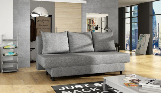 Sleeper Sofa Oban 2 | size: Width: 190cm, Height: 93cm, Depth: 82cm | color: Gray | image: 1 | variant: 1013865