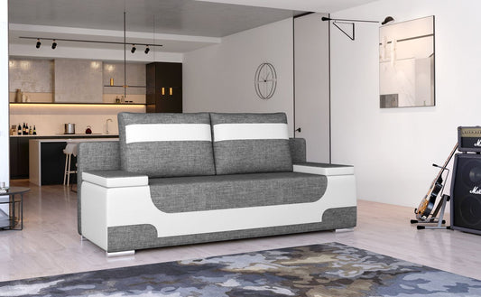 Sleeper Sofa Ragusa 2 | size: Width: 92cm, Height: 73cm, Depth: 200cm | color: Sawana/Soft | image: 1 | variant: 1017737