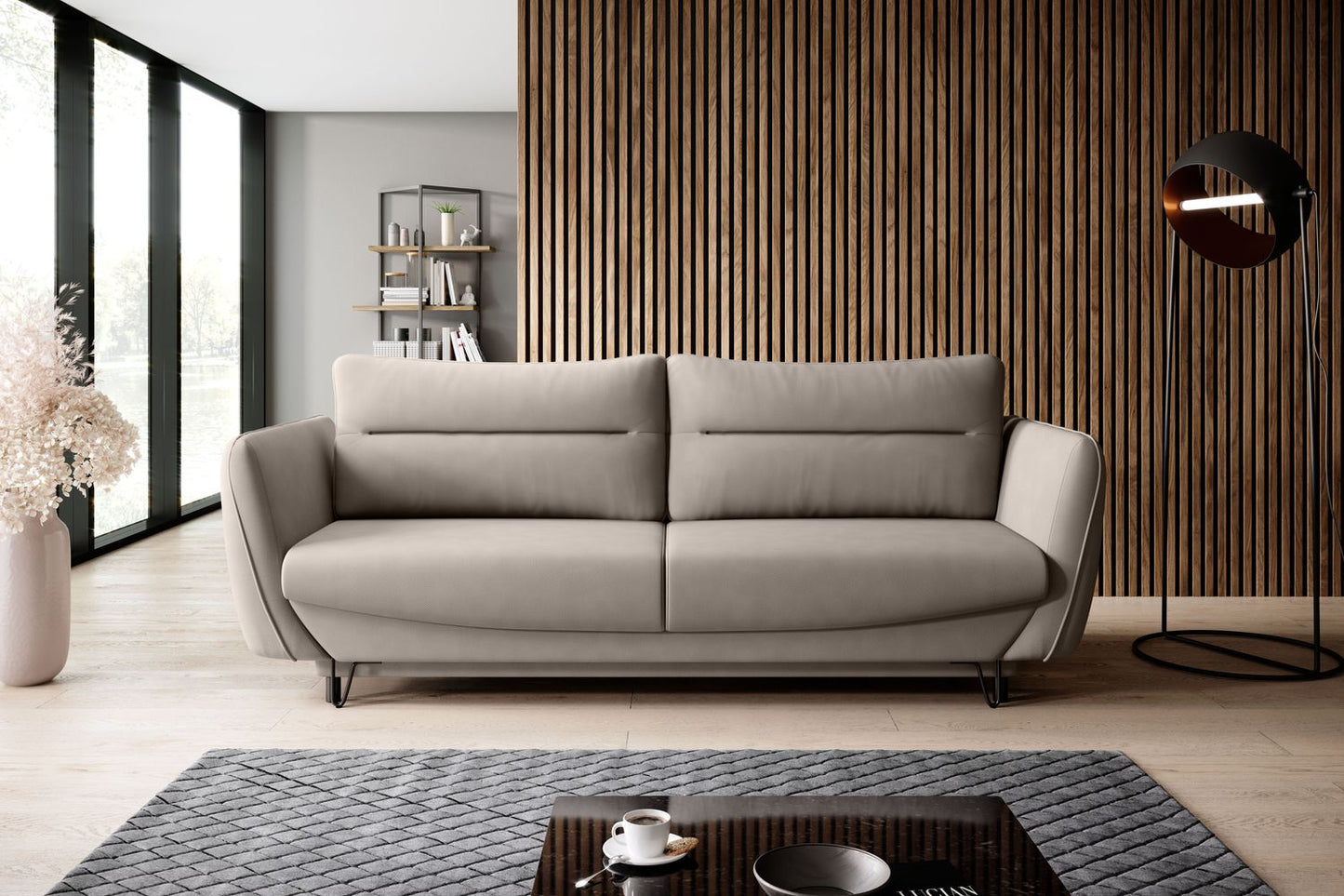 Sleeper Sofa Silva 13 | size: Width: 95cm, Height: 90cm, Depth: 236cm | color: Poco | image: 1 | variant: 1017487