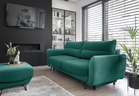 Sleeper Sofa Silva 26 | size: Width: 95cm, Height: 90cm, Depth: 236cm | color: Velvetmat | image: 1 | variant: 1017500
