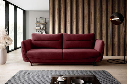 Sleeper Sofa Silva 3 | size: Width: 236cm, Height: 90cm, Depth: 90cm | color: Purple | image: 0 | variant: 1012770
