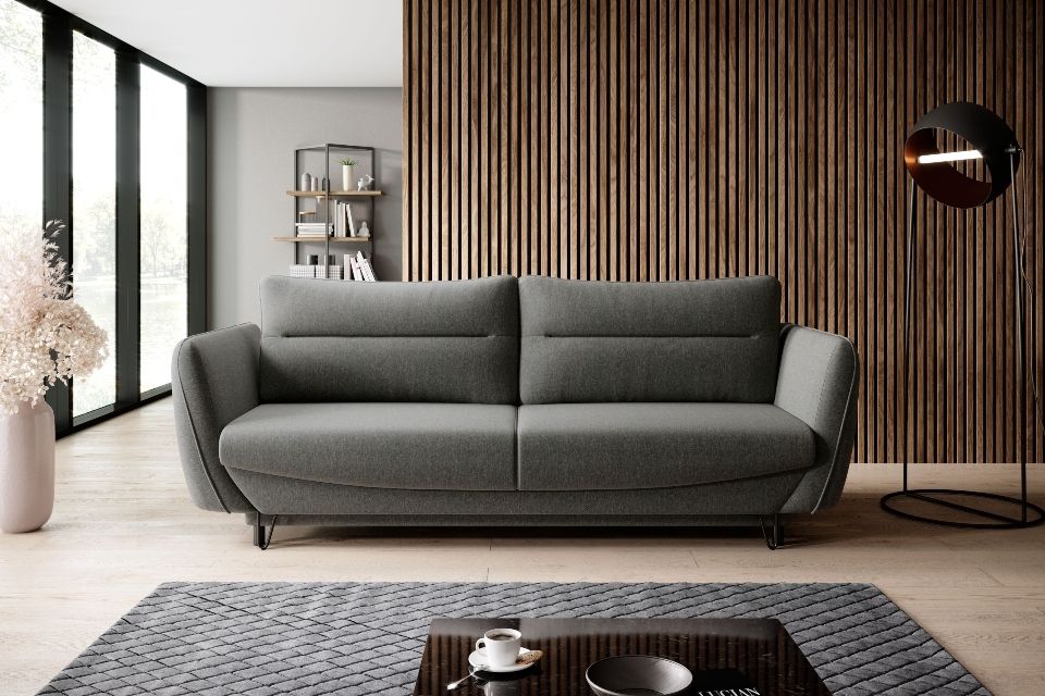 Sleeper Sofa Silva | size: Width: 236cm, Height: 90cm, Depth: 90cm | color: Gray | image: 0 | variant: 1012767
