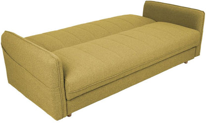 Sleeper Sofa Visby 1 | size: Width: 200cm, Height: 93cm, Depth: 88cm | color: Yellow | image: 2 | variant: 1017584
