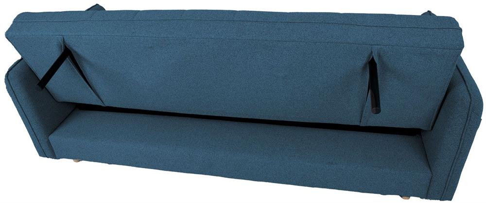 Sleeper Sofa Visby 2 | size: Width: 200cm, Height: 93cm, Depth: 88cm | color: Blue | image: 7 | variant: 1017585