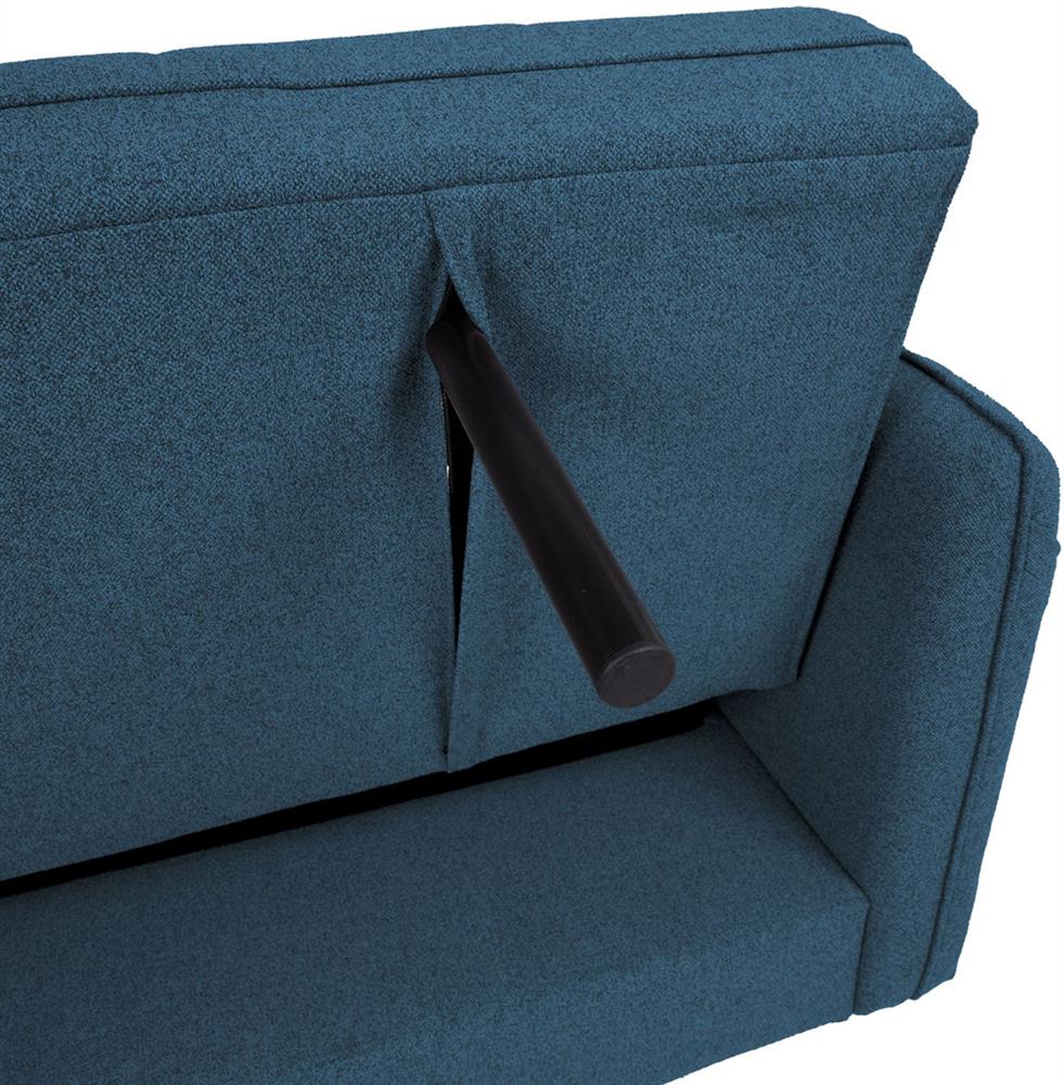 Sleeper Sofa Visby 2 | size: Width: 200cm, Height: 93cm, Depth: 88cm | color: Blue | image: 8 | variant: 1017585