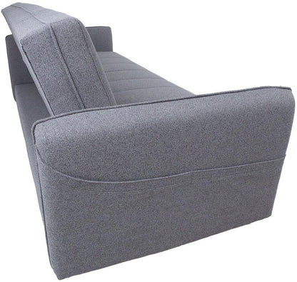 Sleeper Sofa Visby | size: Width: 200cm, Height: 93cm, Depth: 88cm | color: Gray | image: 6 | variant: 1017583