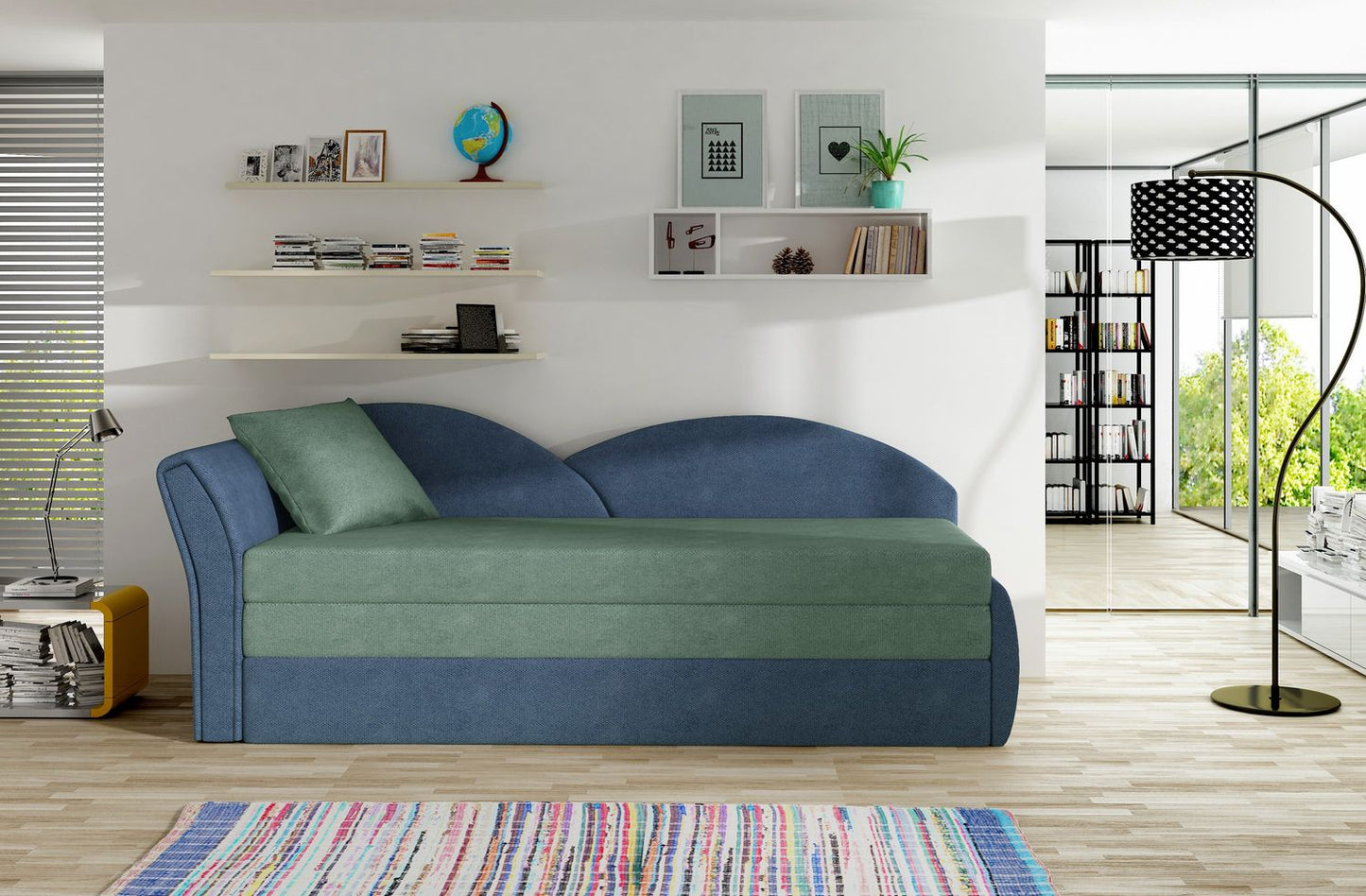 Sleeper Sofa West Llandovery 13 | size: Width: 80cm, Height: 77cm, Depth: 218cm | color: Soro | image: 1 | variant: 1017722