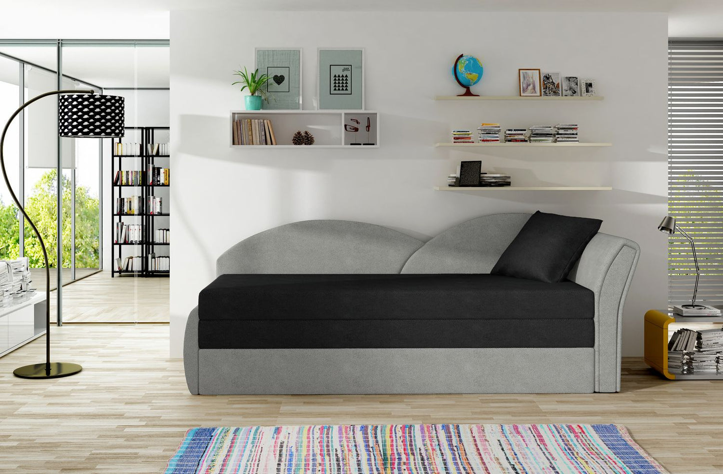 Sleeper Sofa West Llandovery 7 | size: Width: 80cm, Height: 77cm, Depth: 218cm | color: Soro | image: 1 | variant: 1017716
