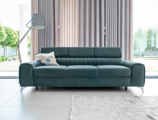 Sleeper Sofa West London 11 | size: Width: 97cm, Height: 105cm, Depth: 261cm | color: Monolith | image: 1 | variant: 1017923
