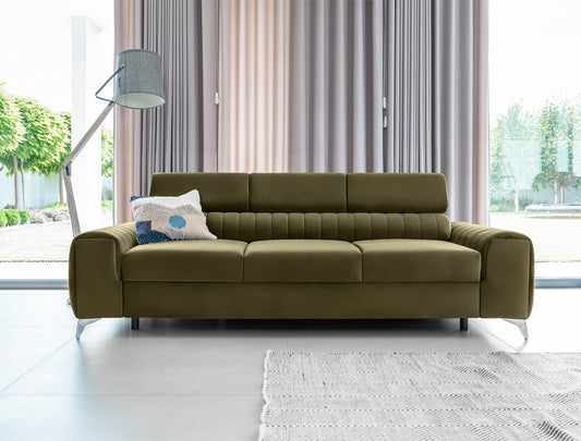 Sleeper Sofa West London 7 | size: Width: 97cm, Height: 105cm, Depth: 261cm | color: Nube | image: 1 | variant: 1017919