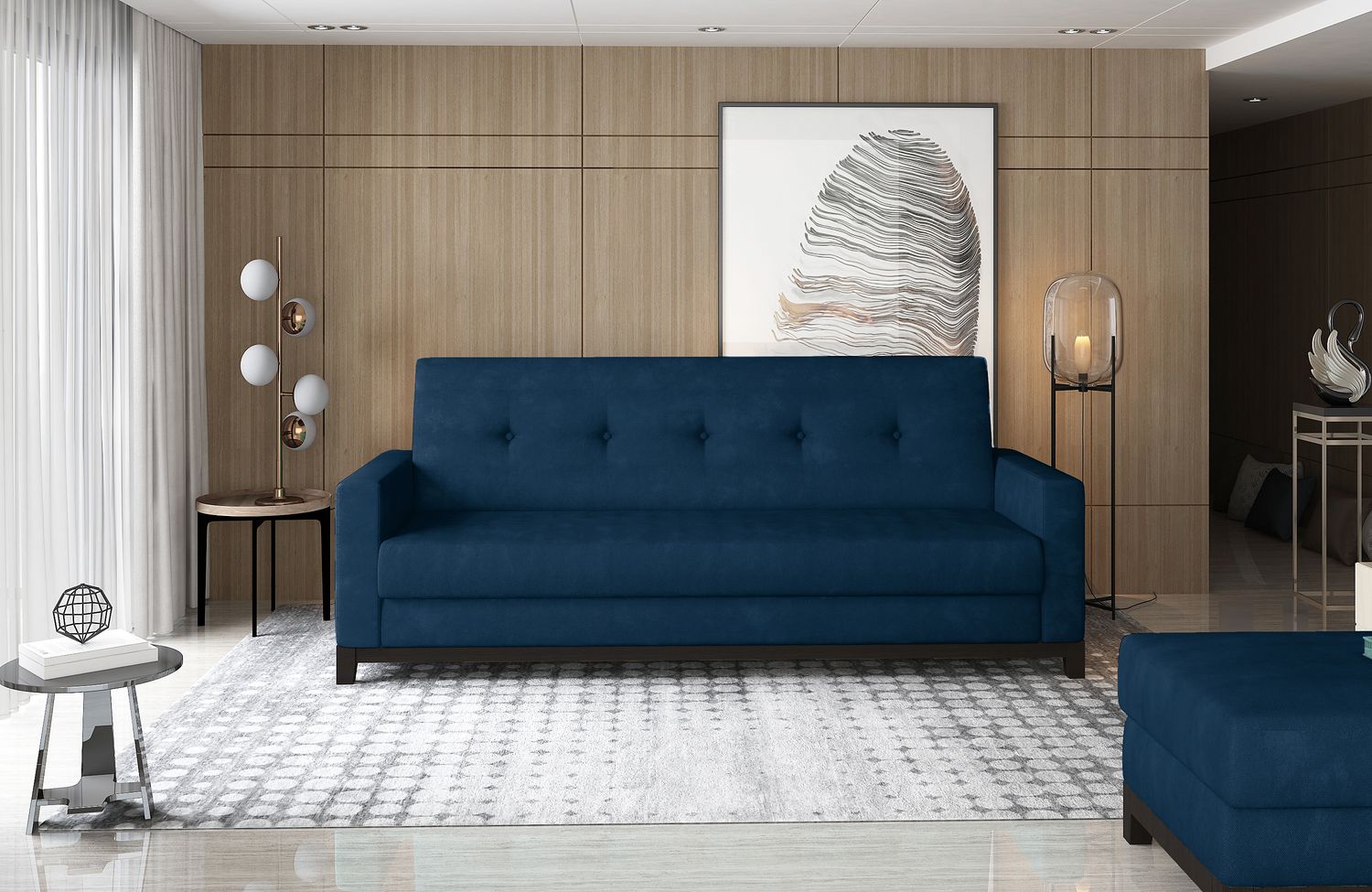 Sleeper Sofa West Maidenhead 8 | size: Width: 104cm, Height: 93cm, Depth: 216cm | color: Sawana | image: 1 | variant: 1018008