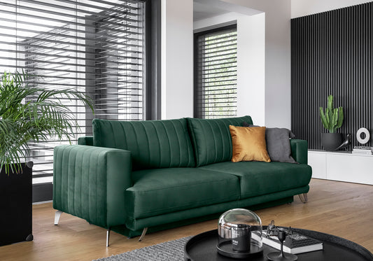Sleeper Sofa West Nancy 26 | size: Width: 95cm, Height: 90cm, Depth: 250cm | color: Loco | image: 1 | variant: 1017857