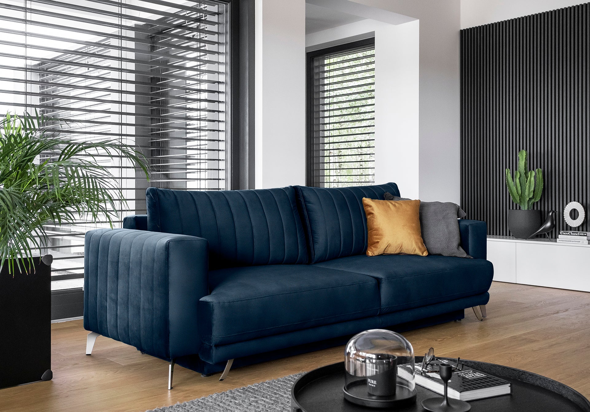 Sleeper Sofa West Nancy 28 | size: Width: 95cm, Height: 90cm, Depth: 250cm | color: Loco | image: 1 | variant: 1017859