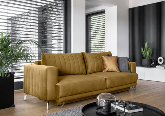Sleeper Sofa West Nancy 31 | size: Width: 95cm, Height: 90cm, Depth: 250cm | color: Loco | image: 1 | variant: 1017862