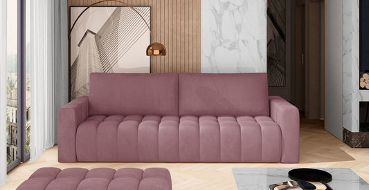 Sleeper Sofa West Orebro 12 | size: Width: 97cm, Height: 92cm, Depth: 247cm | color: Mat/Velvet | image: 1 | variant: 1017926