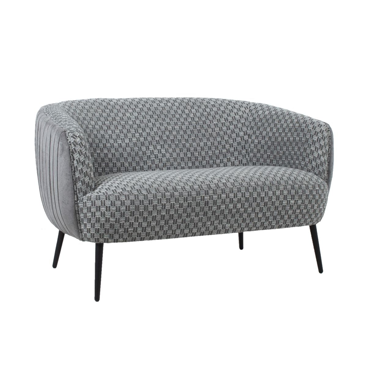 Sofa Accent | size: Width: 129cm, Height: 74cm, Depth: 80cm | color: Gray | image: 1 | variant: 1011730