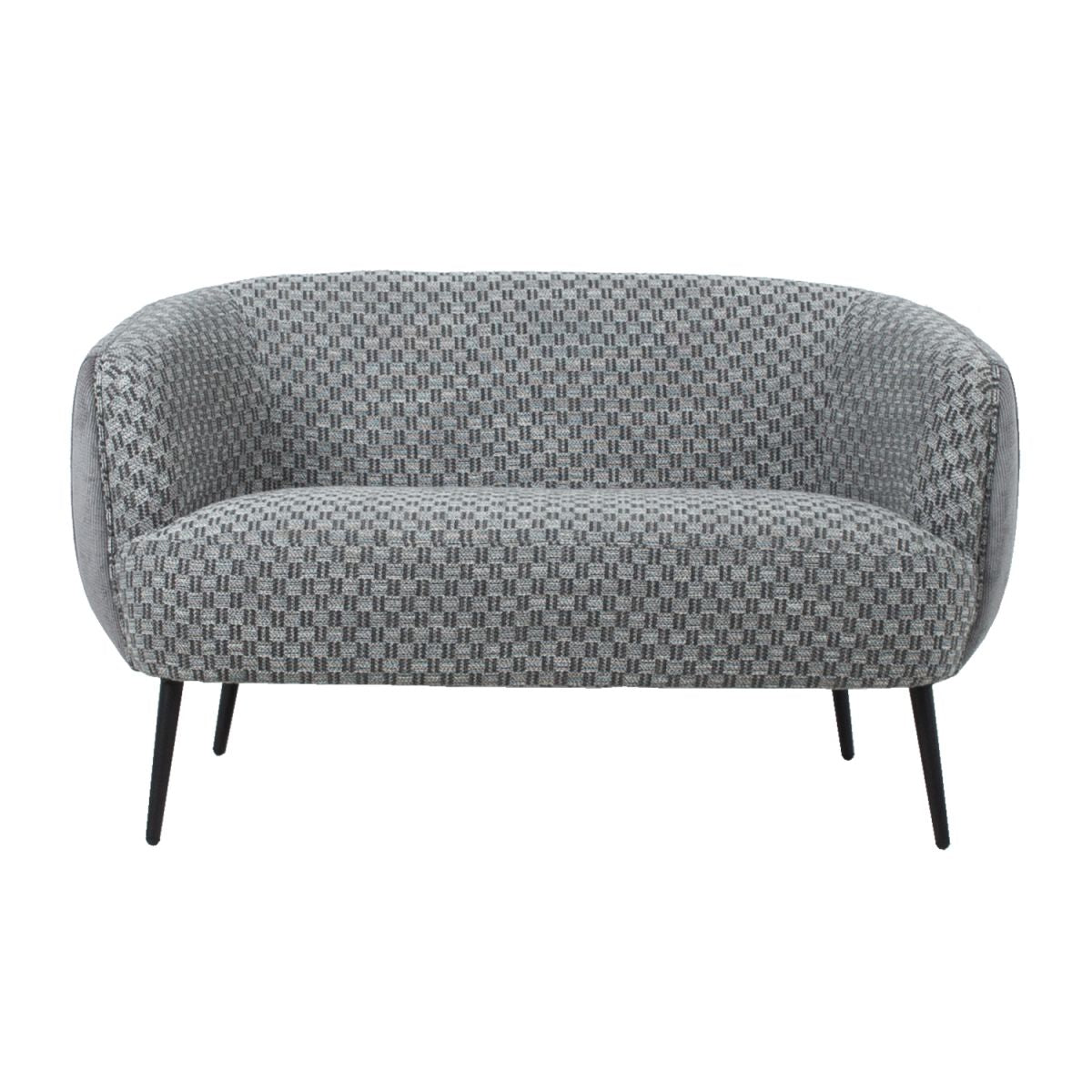 Sofa Accent | size: Width: 129cm, Height: 74cm, Depth: 80cm | color: Gray | image: 2 | variant: 1011730