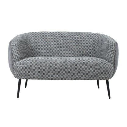 Sofa Accent | size: Width: 129cm, Height: 74cm, Depth: 80cm | color: Gray | image: 2 | variant: 1011730