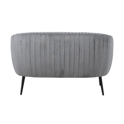 Sofa Accent | size: Width: 129cm, Height: 74cm, Depth: 80cm | color: Gray | image: 4 | variant: 1011730