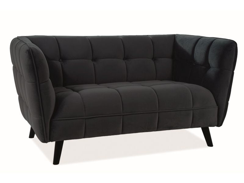 Sofa Castello | size: Width: 145cm, Height: 78cm, Depth: 60cm | color: Black | image: 1 | variant: 1000343