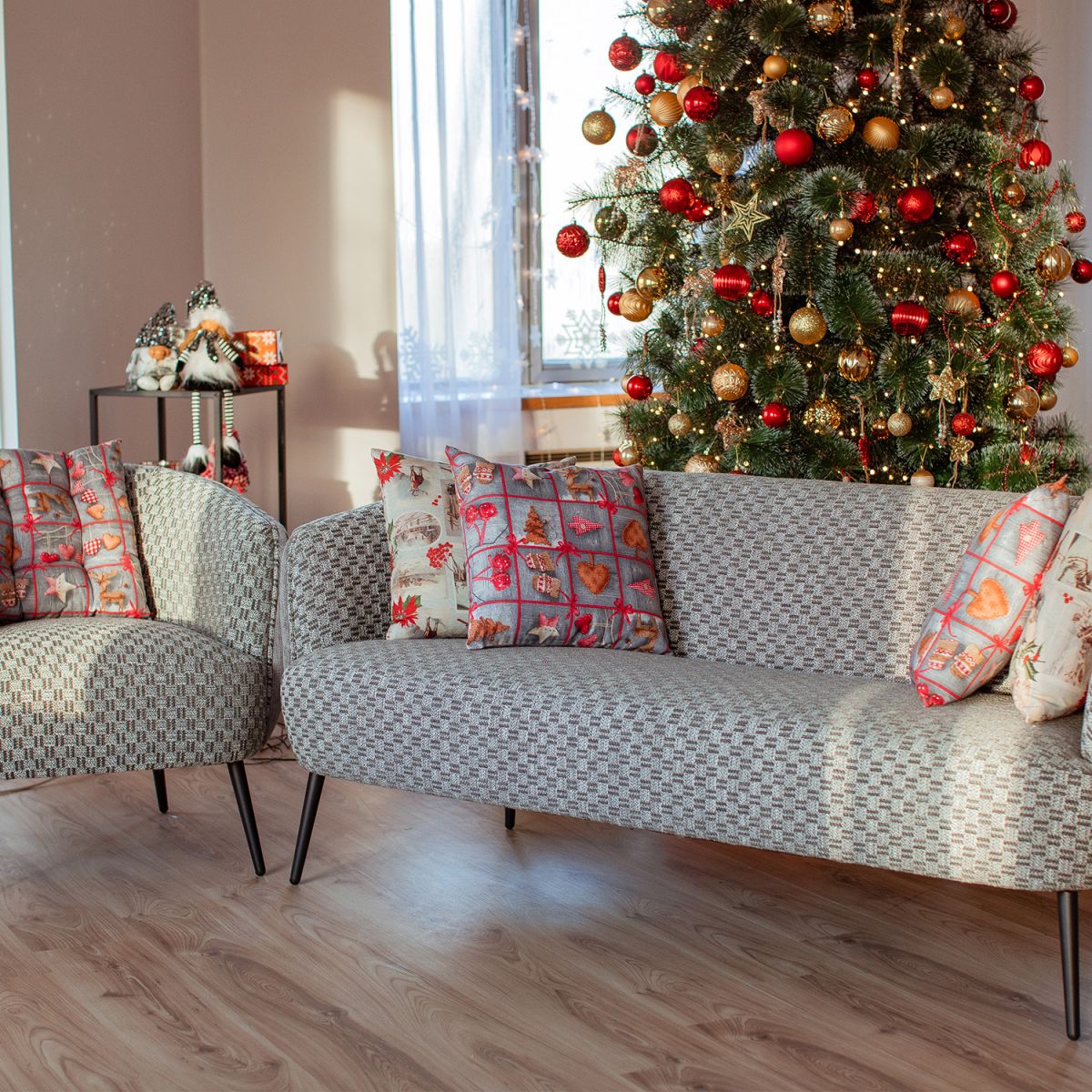 Sofa East Sandwich | size: Width: 129cm, Height: 74cm, Depth: 80cm | color: Gray | image: 6 | variant: 1005320