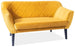 Sofa Karo 2 Velvet | size: Width: 140cm, Height: 76cm, Depth: 54cm | color: Yellow | image: 1 | variant: 1000587