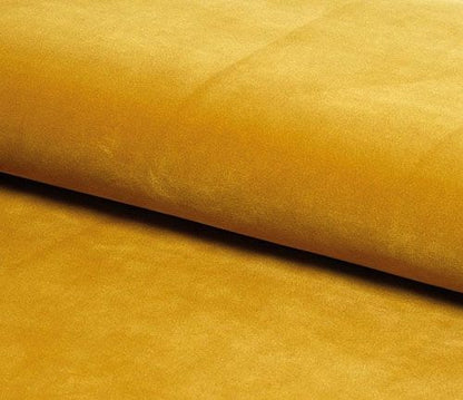 Sofa Karo 2 Velvet | size: Width: 140cm, Height: 76cm, Depth: 54cm | color: Yellow | image: 3 | variant: 1000587